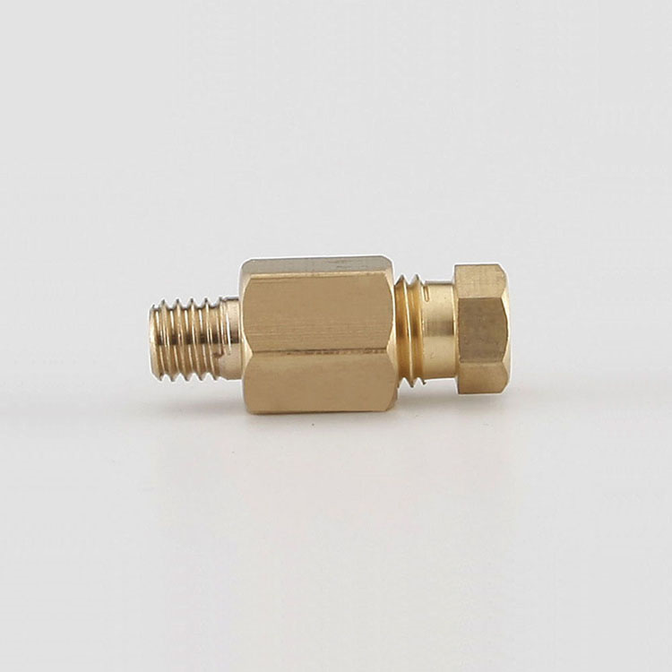 whole sale aluminum pipe coupling brass connector with cheaper price