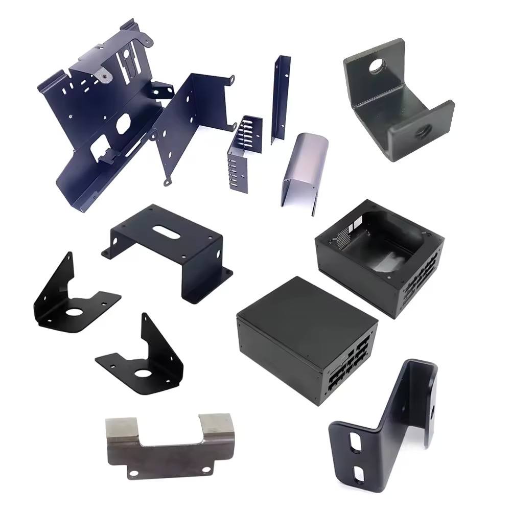 Black powder coating stamping bending part