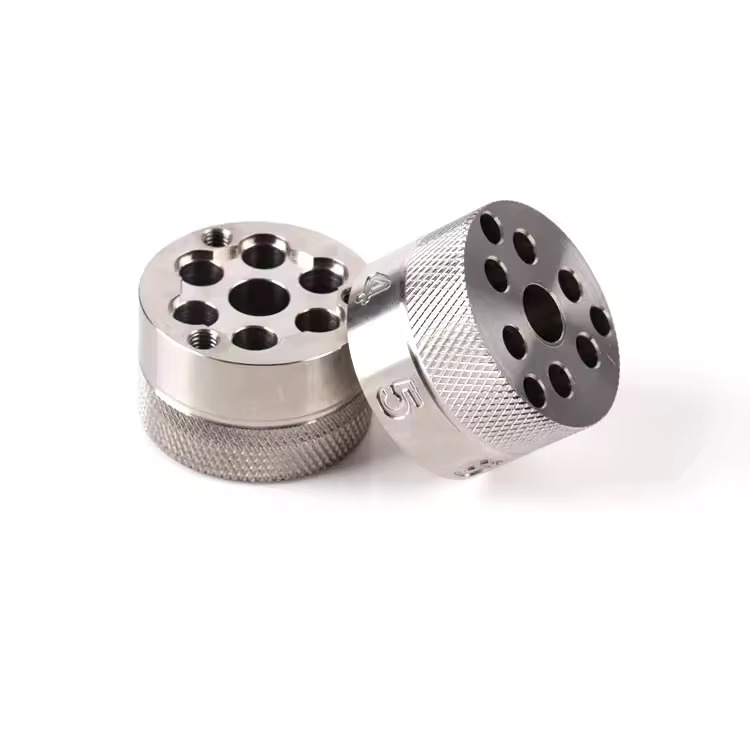 Customized CNC stainless steel knurling part CNC machining services